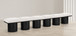 Pavilion - 6 Piece Modular Bench With Black Base