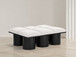 Pavilion - 6 Piece Modular Bench With Black Base