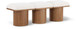 Pavilion - 3 Piece Modular Bench With Brown Base