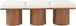 Pavilion - 3 Piece Modular Bench With Brown Base