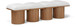 Pavilion - 4 Piece Modular Bench With Brown Base