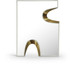 Soleil - Mirror With Gold Accent