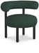 Bordeaux - Boucle Fabric Accent Chair With Black Legs