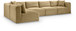 Shaggy - 5 Piece Modular Sectional