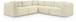 Shaggy - 5 Piece Modular Corner Sectional