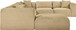 Shaggy - 7 Piece Modular U-Shaped Sectional With Ottoman