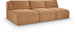 Shaggy - Fabric 3 Seat Modular Armless Sofa