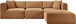 Shaggy - Fabric 4 Piece Modular Sectional