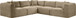 Shaggy - Fabric 5 Piece Modular Corner Sectional