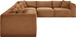 Shaggy - Fabric 6 Piece Modular Corner Sectional