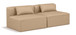 Cube - Modular 2 Piece Armless Sofa - Tan