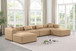 Cube - 6 Piece Modular Double Chaise Sectional - Tan