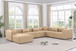 Cube - 7 Piece Modular Sectional - Tan