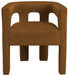 Athena - Velvet Dining Chair - Saddle