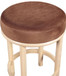 Monette - Counter Stool With Natural Base - Cognac