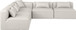 Cube - 5 Piece Modular Corner Armless Sectional