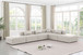 Cube - 6 Piece Modular Corner Armless Sectional