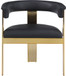 Romeo - Faux Leather Dining Chair With Gold Base (Set of 2)