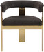 Romeo - Boucle Dining Chair With Gold Base (Set of 2)