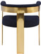 Romeo - Boucle Dining Chair With Gold Base (Set of 2)