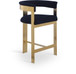 Romeo - Boucle Counter Stool With Gold Base (Set of 2)