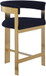 Romeo - Boucle Counter Stool With Gold Base (Set of 2)