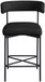 Rivage - Durable Stool With Black Frame (Set of 2)