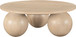 Fitch - Wood Oak Veneer Coffee Table - 3 Legs