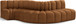 Arc - Velvet 5 Piece Modular Sofa - Saddle
