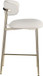 Lupita - Counter Stool With Brushed Gold Frame (Set of 2)