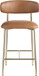 Lupita - Counter Stool With Brushed Gold Frame (Set of 2)