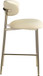 Lupita - Counter Stool With Brushed Gold Frame (Set of 2)
