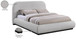 Vaughn - Chenille Bed With Black Base