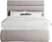 Adam - Linen Fabric Bed With 52" Headboard