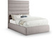 Adam - Linen Fabric Bed With 70.5" Headboard