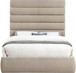 Adam - Linen Fabric Bed With 70.5" Headboard