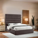 Adam - Linen Fabric Bed With 70.5" Headboard