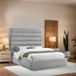 Adam - Linen Fabric Bed With 70.5" Headboard