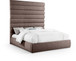 Adam - Linen Fabric Bed With 89" Headboard