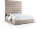 Adam - Linen Fabric Bed With 89" Headboard