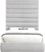 Adam - Linen Fabric Bed With 89" Headboard
