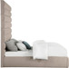 Adam - Linen Fabric Bed With 89" Headboard