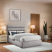 Adam - Boucle Fabric Bed With 52" Headboard