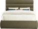 Adam - Boucle Fabric Bed With 52" Headboard