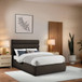 Adam - Boucle Fabric Bed With 52" Headboard