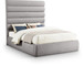 Adam - Boucle Fabric Bed With 70.5" Headboard