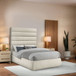 Adam - Boucle Fabric Bed With 70.5" Headboard