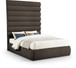 Adam - Boucle Fabric Bed With 89" Headboard