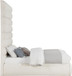 Adam - Boucle Fabric Bed With 89" Headboard
