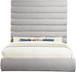Adam - Boucle Fabric Bed With 89" Headboard